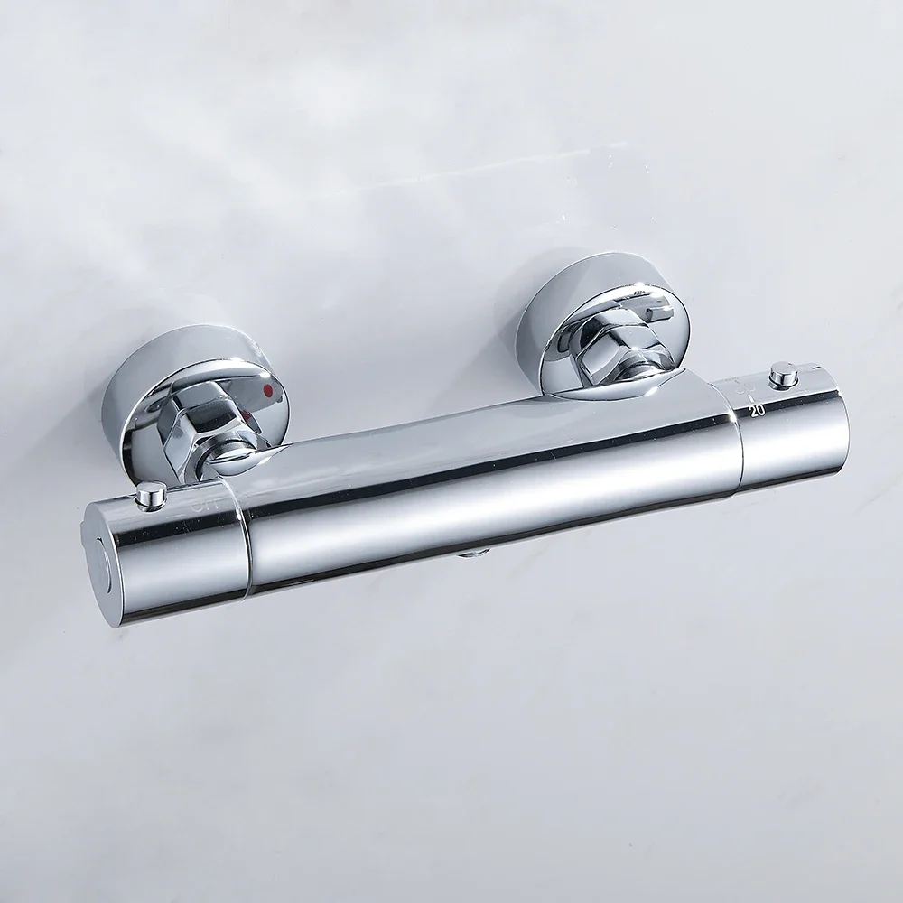 Bath Shower Faucet Thermostatic Shower Faucets Wall Mounted Mixer Valve Tap Thermostatic Shower Mixer Bathroom Twin Outlet Tap
Bath Shower Faucet Thermostatic Shower Faucets Wall Mounted Mixer Valve Tap Thermostatic Shower Mixer Bathroom Twin Outlet Tap