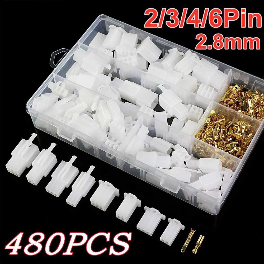 480 шт. 2,8 мм 2 3 4 6-контактный разъем для мотоциклетного провода, корпус, разъем «папа-мама», контактный разъем, обжимной провод, комплект разъемов
480 шт. 2,8 мм 2 3 4 6-контактный разъем для мотоциклетного провода, корпус, разъем «папа-мама», контактный разъем, обжимной провод, комплект разъемов