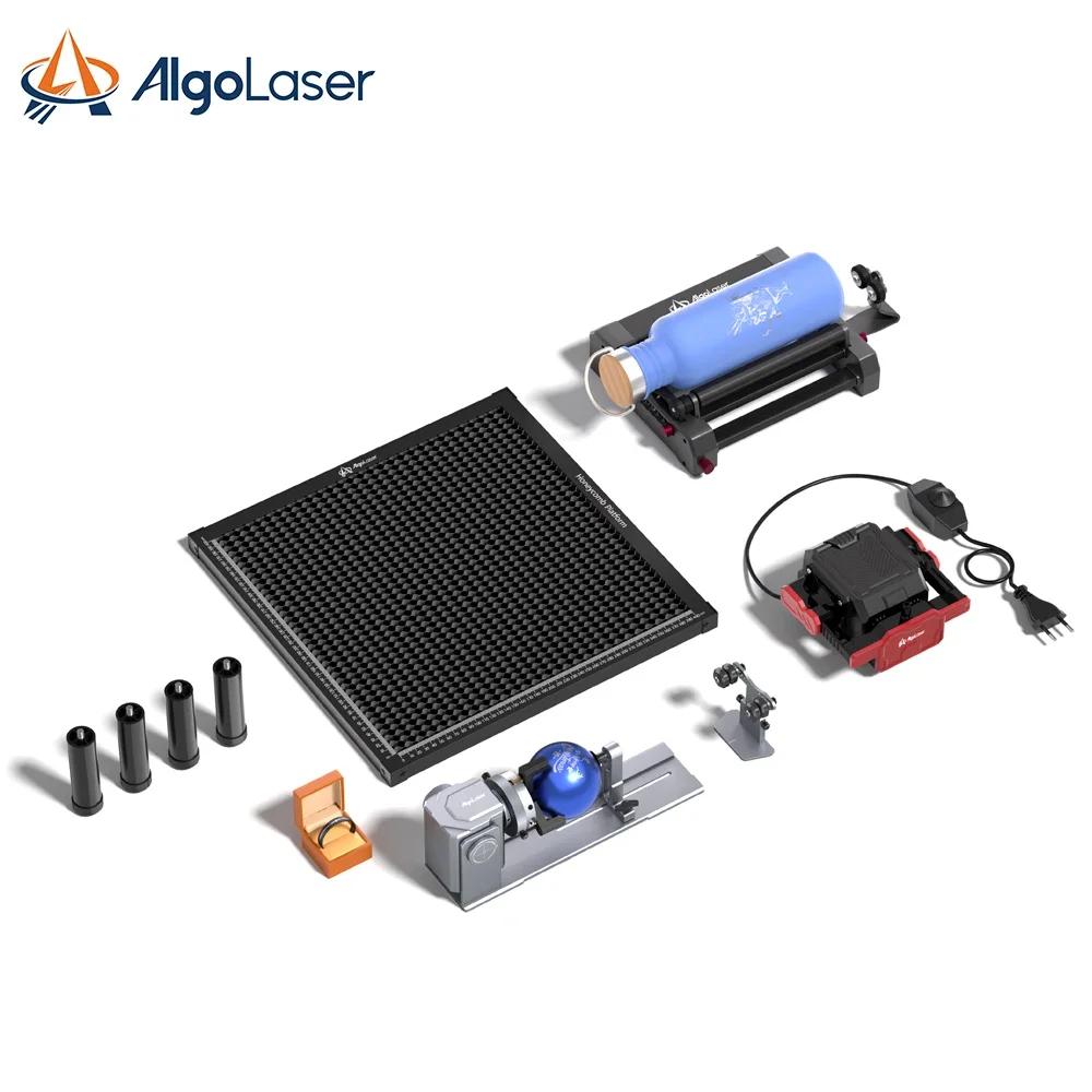 Algolaser Laser Engraver Roller Chuck Honeycomb Bed Protection Panel Air Pump Laser Engraver Cutting Machine Adds-on Accessories
Algolaser Laser Engraver Roller Chuck Honeycomb Bed Protection Panel Air Pump Laser Engraver Cutting Machine Adds-on Accessories