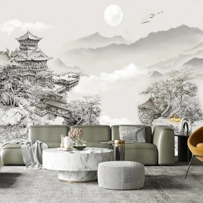 Custom Abstract Ink Painting Hand-Painted Landscape Wallpaper Murals Mountain Wall Art for Modern Home Decor Background
Custom Abstract Ink Painting Hand-Painted Landscape Wallpaper Murals Mountain Wall Art for Modern Home Decor Background
