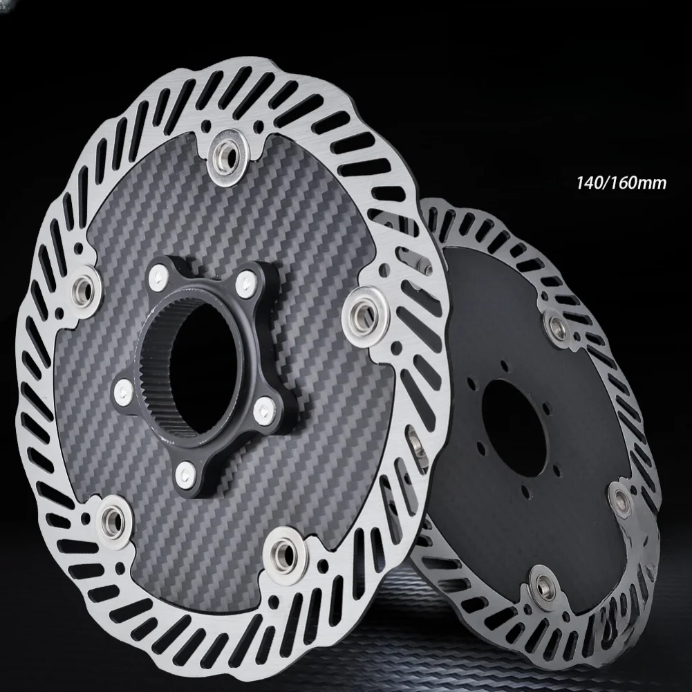 Road Bike Mountain Bike Brake Discs Ultra-light Carbon Fiber Disc Six-bolt Center Lock Disc 140/160mm Bike Disc Brake
Road Bike Mountain Bike Brake Discs Ultra-light Carbon Fiber Disc Six-bolt Center Lock Disc 140/160mm Bike Disc Brake
