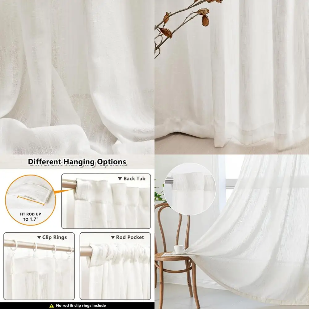Полупрозрачные шторы 84 дюйма, светофильтрующие, бежево-белые, 50x84, комплект из 2 штук для гостиной или спальни
Полупрозрачные шторы 84 дюйма, светофильтрующие, бежево-белые, 50x84, комплект из 2 штук для гостиной или спальни