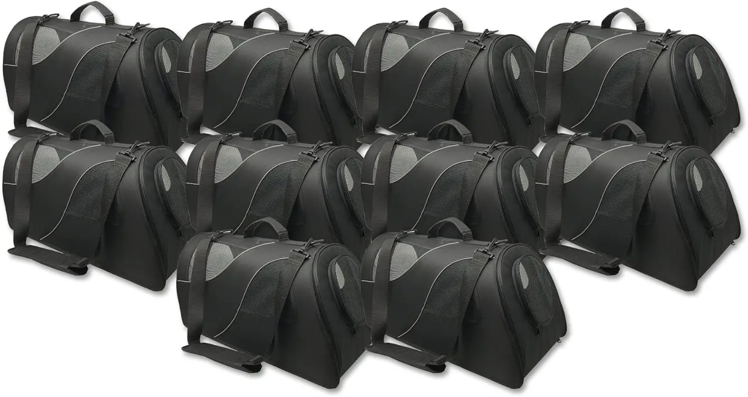 Fuzzy Buddy FB-SS-BL-10 Soft-Sided Pet Carrier for Small Dogs and Cats, Black, 10-Pack, Custom
Fuzzy Buddy FB-SS-BL-10 Soft-Sided Pet Carrier for Small Dogs and Cats, Black, 10-Pack, Custom