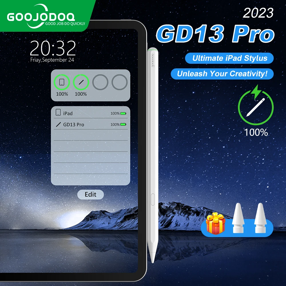 GOOJODOQ для Apple Pencil 2 для iPad карандаш, стилус, ручка для iPad Pro 11 Pencil Pro 12,9/9,7 2018 2019 Mini 5 с защитой от ладони
GOOJODOQ для Apple Pencil 2 для iPad карандаш, стилус, ручка для iPad Pro 11 Pencil Pro 12,9/9,7 2018 2019 Mini 5 с защитой от ладони