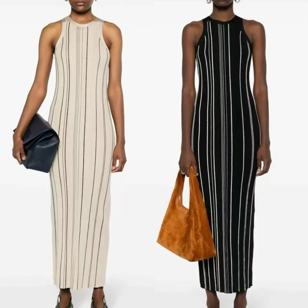 Women's Dress 2024 Spring Summer New Striped Round Neck Lace Casual Sleeveless Robe
Women's Dress 2024 Spring Summer New Striped Round Neck Lace Casual Sleeveless Robe