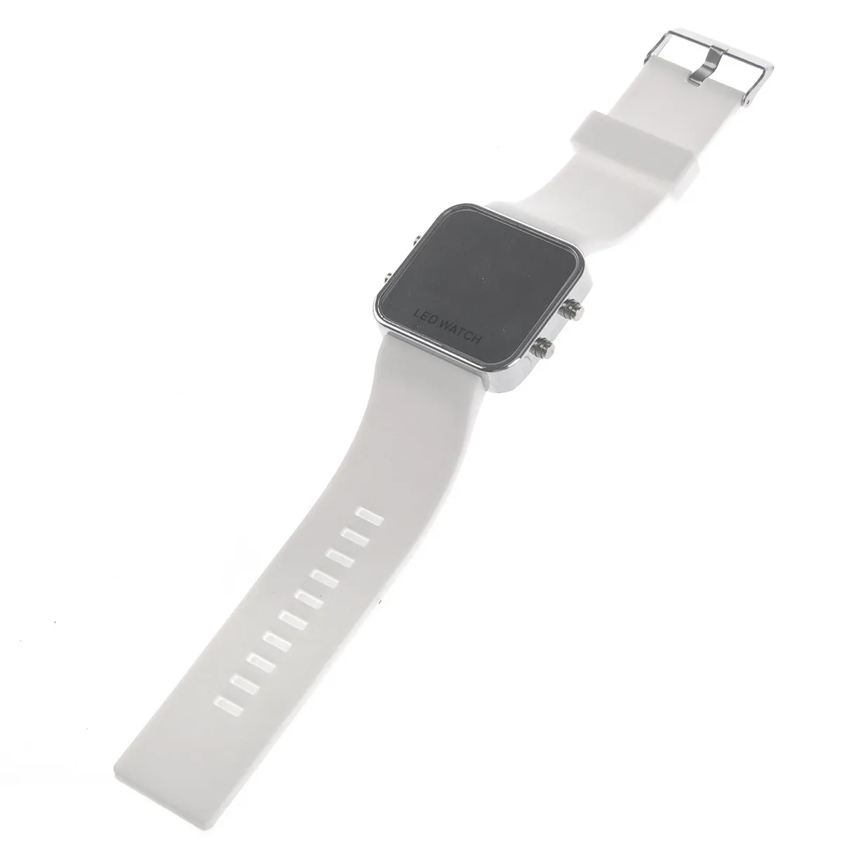 Unisex Red LED Digital Watch with Mirror Glass Face Date Year Time Display Adjustable Silicone Band White Fashion Square
Unisex Red LED Digital Watch with Mirror Glass Face Date Year Time Display Adjustable Silicone Band White Fashion Square