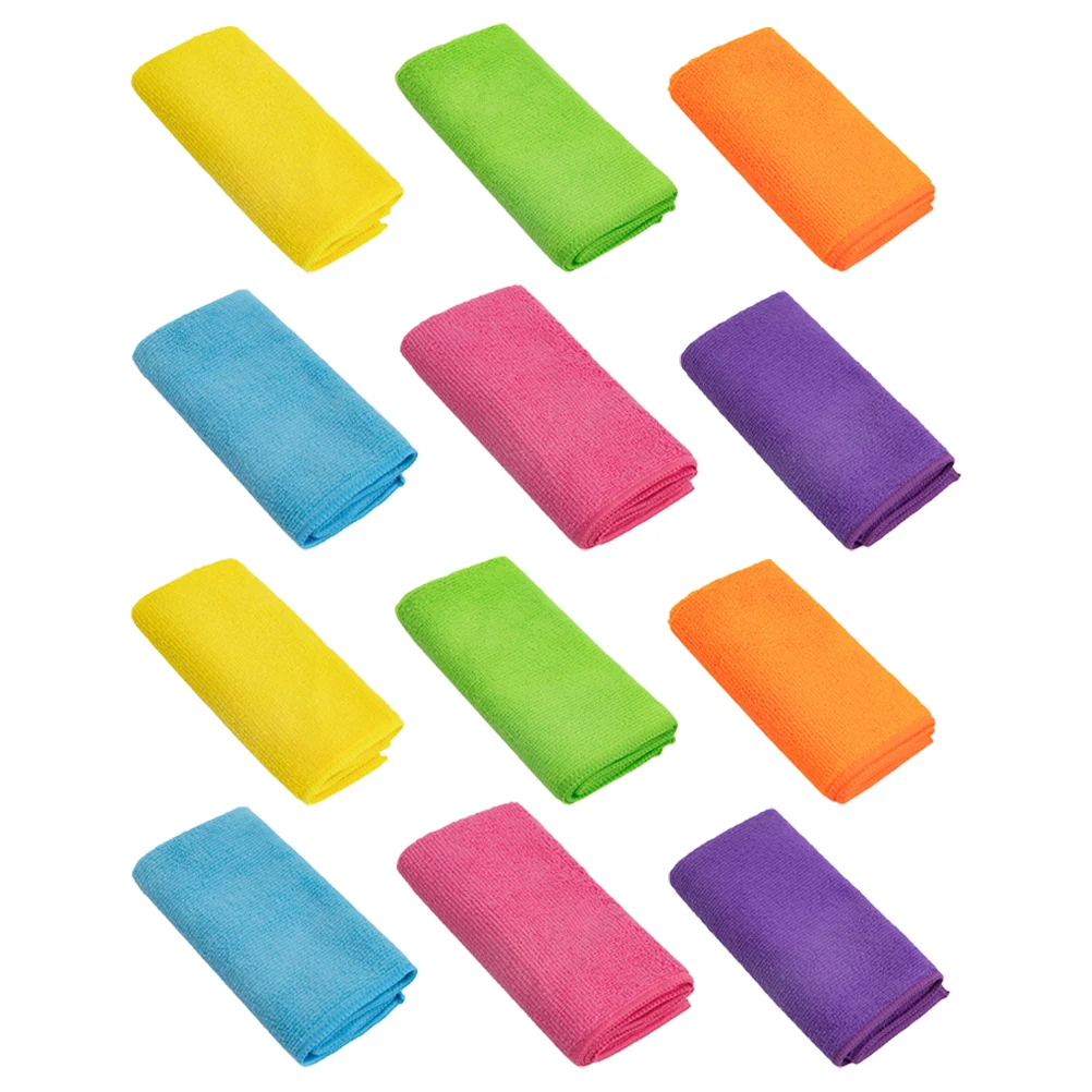 12pcs Cleaning Cloth 30x30cm Microfiber Kitchen Dish Towels Multi Color Absorbent Reusable Non Scratch Car Wash Home Supplies
12pcs Cleaning Cloth 30x30cm Microfiber Kitchen Dish Towels Multi Color Absorbent Reusable Non Scratch Car Wash Home Supplies