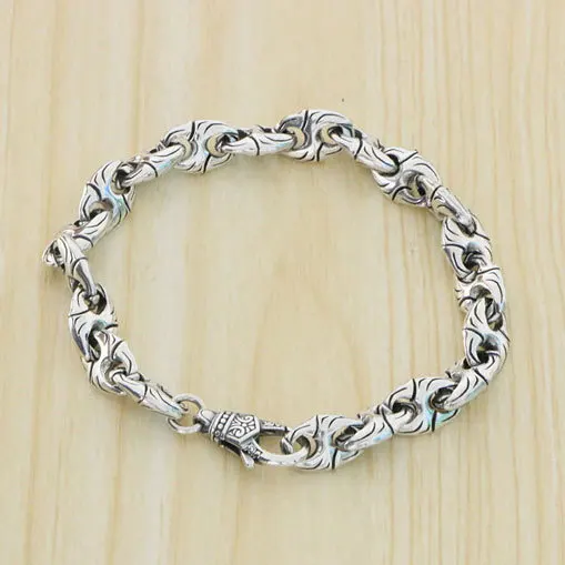 Trendy Heavy Industry Full Body 925 Sterling Silver Beaded Pig Nose Bracelet Men's and Women's Fashion Bracelet Small Design Bra
Trendy Heavy Industry Full Body 925 Sterling Silver Beaded Pig Nose Bracelet Men's and Women's Fashion Bracelet Small Design Bra