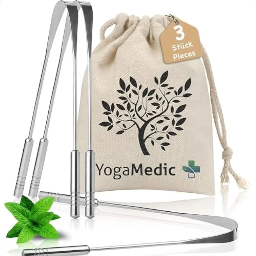 YogaMedic Tongue Scraper for Adults and 100% Stainless Steel Cleaner Tongue Cleaners with Travel Case Personal Care Products Or
YogaMedic Tongue Scraper for Adults and 100% Stainless Steel Cleaner Tongue Cleaners with Travel Case Personal Care Products Or