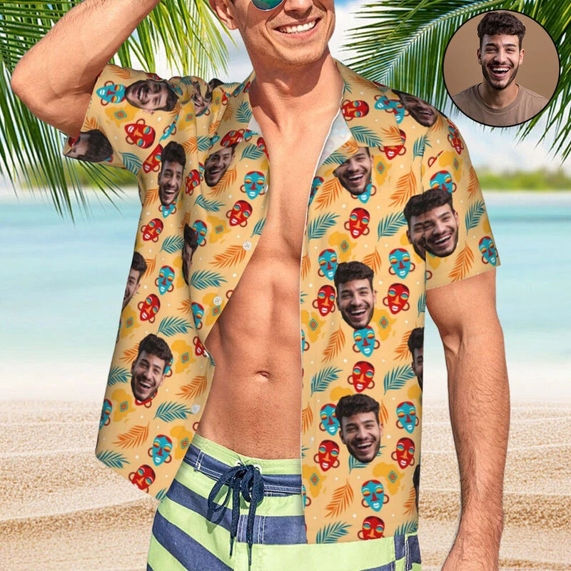 Unisex Hawaiian Shirts Custom Face 3d Diy Print Button Shirts Short Sleeves Holiday Hawaii Custom Shirt Tops New Summer Camisa
Unisex Hawaiian Shirts Custom Face 3d Diy Print Button Shirts Short Sleeves Holiday Hawaii Custom Shirt Tops New Summer Camisa