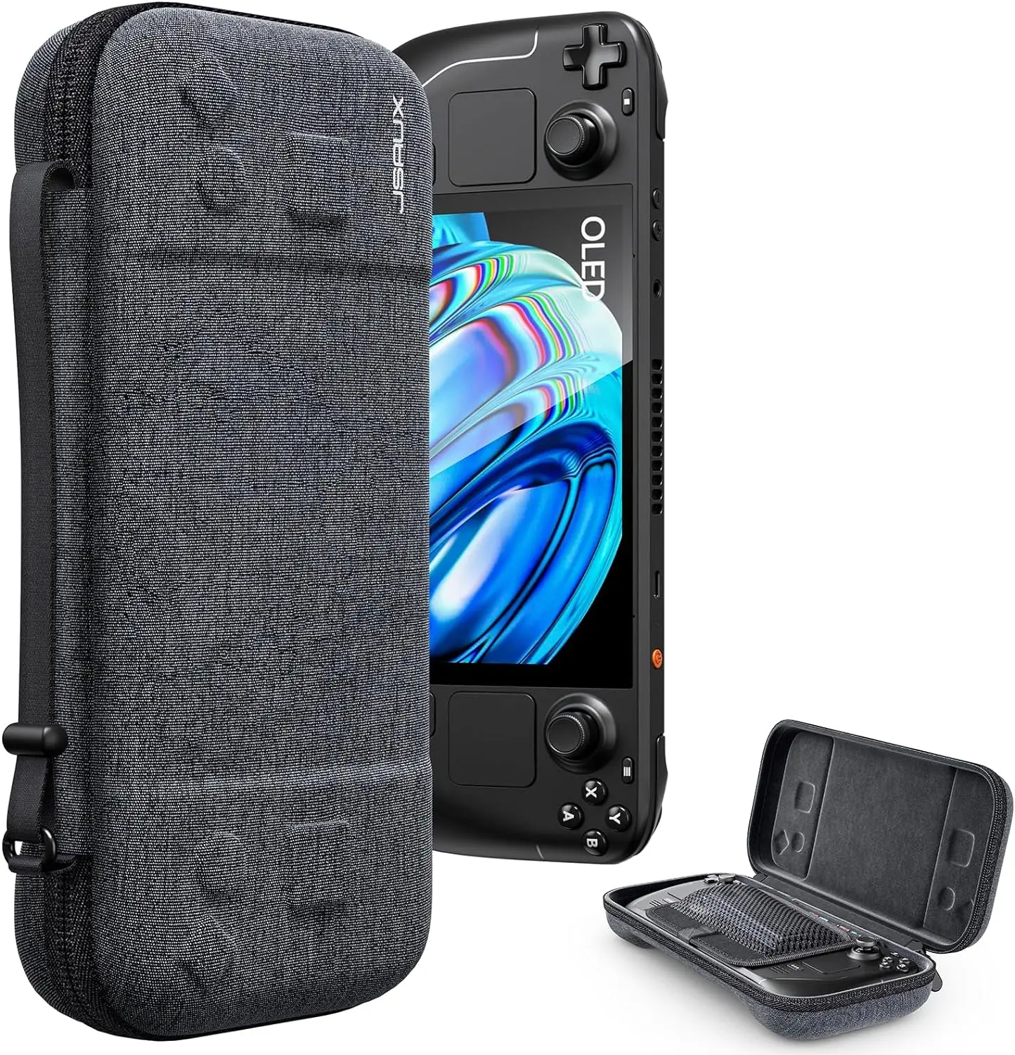 Steam Deck Ultra Slim Carrying Case,Steam Deck Case Protective Hard Shell Carry Case,Portable Storage Travel Case for Steam Deck
Steam Deck Ultra Slim Carrying Case,Steam Deck Case Protective Hard Shell Carry Case,Portable Storage Travel Case for Steam Deck