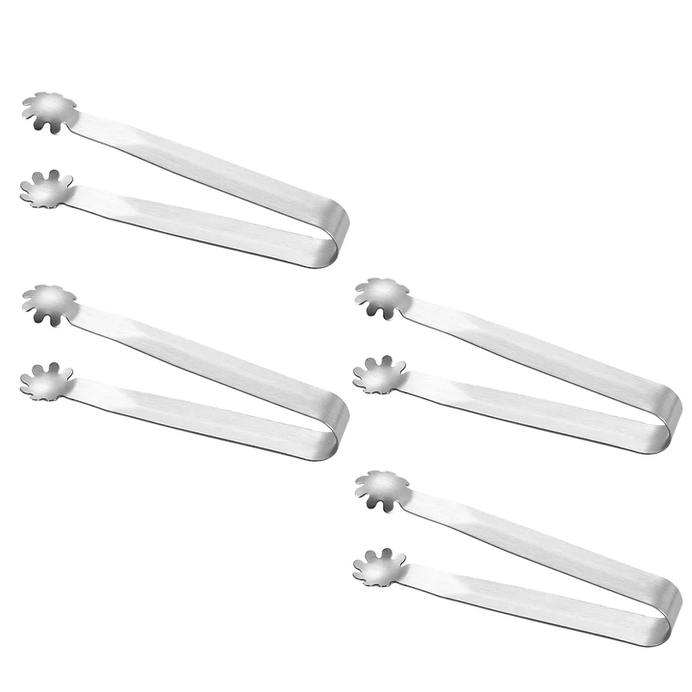 4pcs Cube Sugar Tong Ice Clip Polished Stainless Steel Serving Tongs Kitchen Bar Tools Heat Resistant Rust Proof Lightweight
4pcs Cube Sugar Tong Ice Clip Polished Stainless Steel Serving Tongs Kitchen Bar Tools Heat Resistant Rust Proof Lightweight