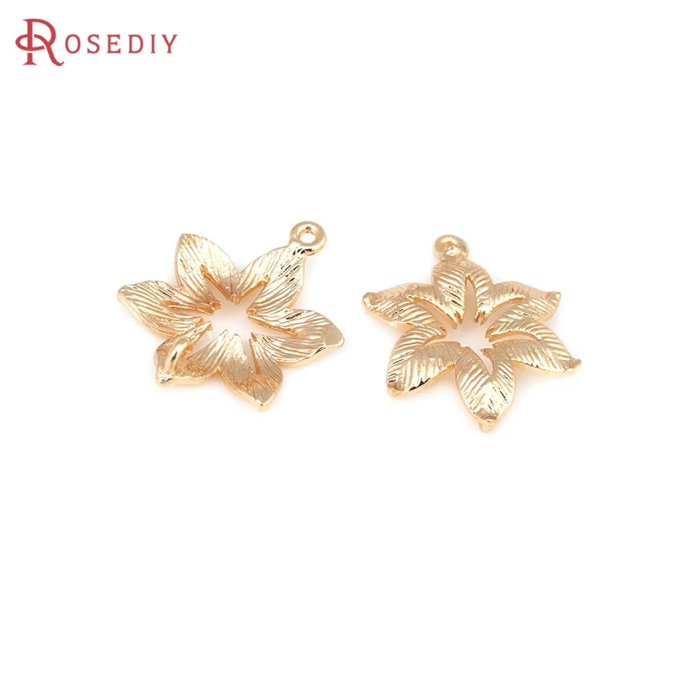 10PCS 10MM 14MM 18K Gold Color Brass Flower Charms Pendants High Quality Jewelry Making Supplies Necklace Earrings Accessories
10PCS 10MM 14MM 18K Gold Color Brass Flower Charms Pendants High Quality Jewelry Making Supplies Necklace Earrings Accessories