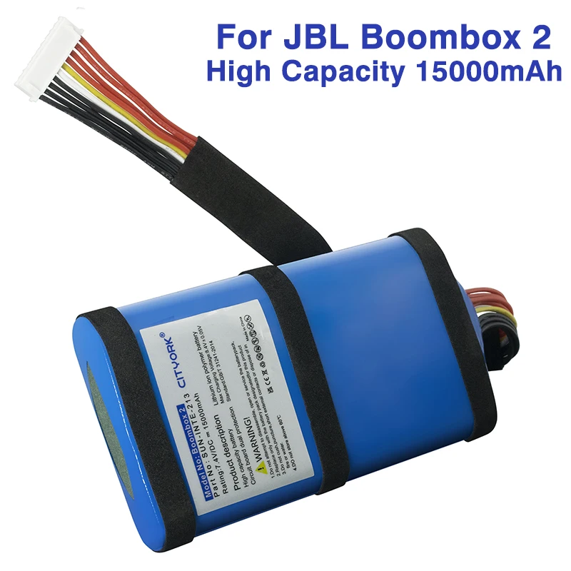 CITRORK 15000mAh SUN - INTE - 213 Replacement Battery For JBL BOOMBOX 2 Wireless Bluetooth Speaker batteries
CITRORK 15000mAh SUN - INTE - 213 Replacement Battery For JBL BOOMBOX 2 Wireless Bluetooth Speaker batteries
