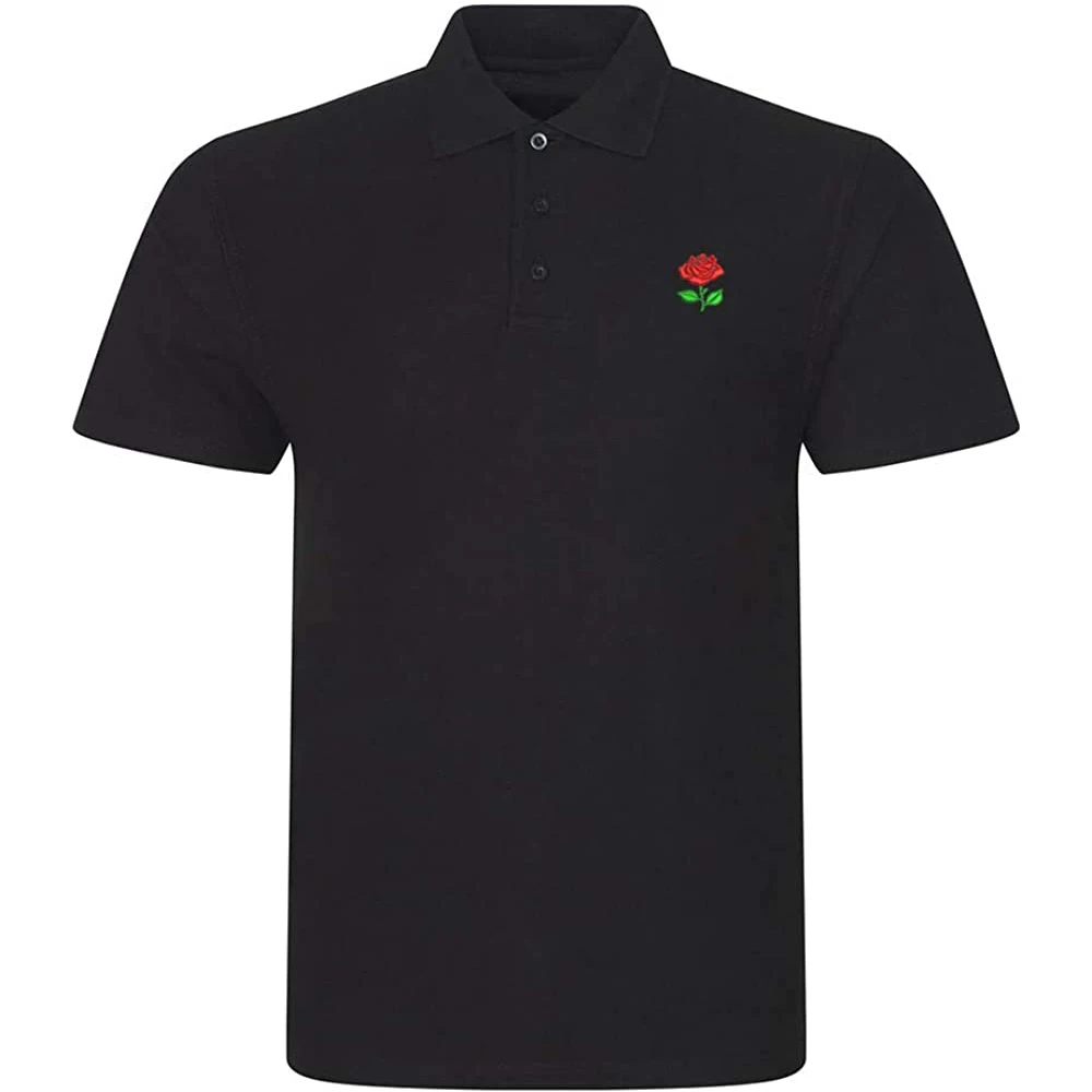 Lyprerazy Men's Polo Shirt Rose Flower Embroidered Short Sleeve Polo-Shirt Embroidery Casual Golf Shirt
Lyprerazy Men's Polo Shirt Rose Flower Embroidered Short Sleeve Polo-Shirt Embroidery Casual Golf Shirt