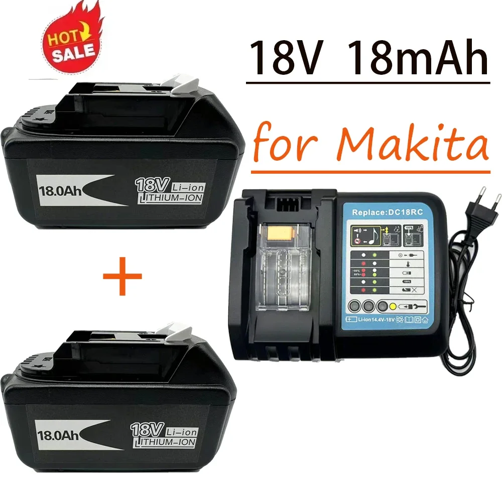18V for Makita18000mAh battery+DC1BRC charger rechargeable lithium-ion battery replacement Makita BL1880 BL1860 BL1830
18V for Makita18000mAh battery+DC1BRC charger rechargeable lithium-ion battery replacement Makita BL1880 BL1860 BL1830