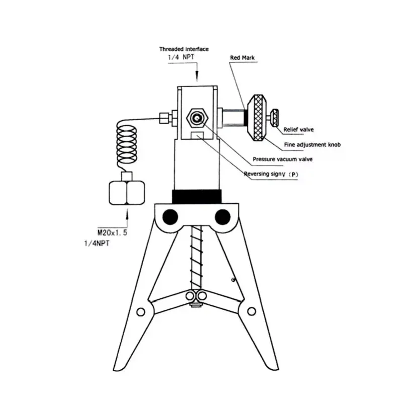 China 25Bar Pressure Vacuum Manual Pump YFP-25 Hand Operated Pressure Pump Pressure Calibration Equipment
China 25Bar Pressure Vacuum Manual Pump YFP-25 Hand Operated Pressure Pump Pressure Calibration Equipment