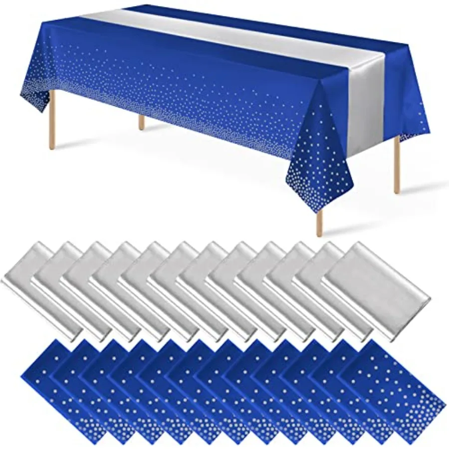 Disposable Plastic Tablecloths Satin Table Runner Set Dot Tablecloth Satin Table Runner for Wedding Birthday Baby Shower Annive
Disposable Plastic Tablecloths Satin Table Runner Set Dot Tablecloth Satin Table Runner for Wedding Birthday Baby Shower Annive