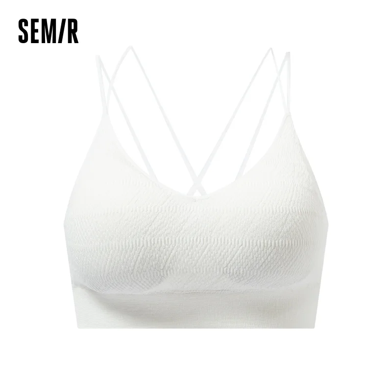 Semir Underwear Women Crossed U-shaped Solid Color Bra with Padded One-piece Camisole Vest Wearable Outside Inner Layer
Semir Underwear Women Crossed U-shaped Solid Color Bra with Padded One-piece Camisole Vest Wearable Outside Inner Layer