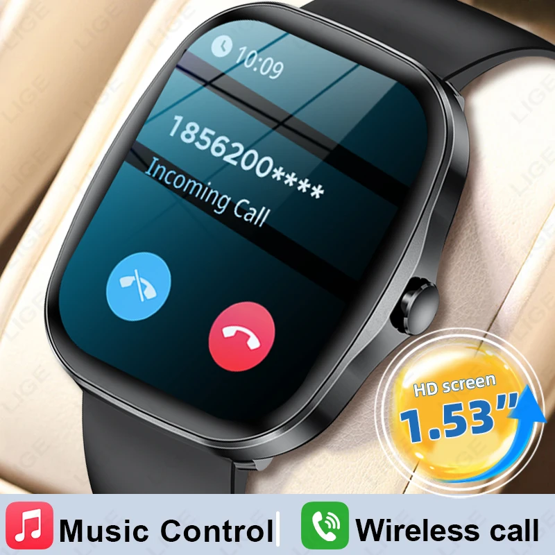 LIGE Original Smart Watch Men Women Bluetooth Call Smartwatch Heart Rate Monitor Waterproof Health Smart Watches For Android IOS
LIGE Original Smart Watch Men Women Bluetooth Call Smartwatch Heart Rate Monitor Waterproof Health Smart Watches For Android IOS