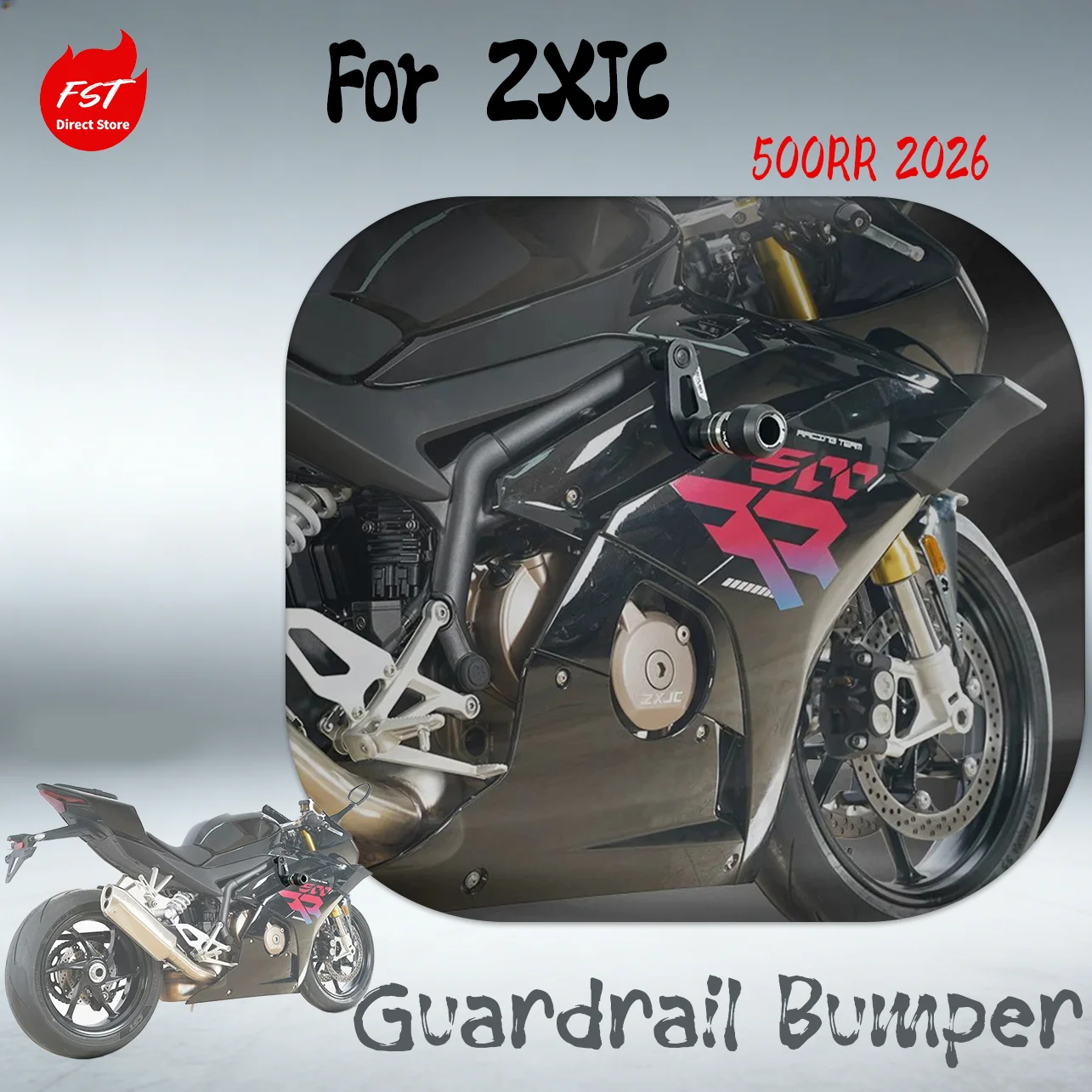 For 2026 ZXJC 500RR Crash Bar Bumper Anti-Fall Sliders 500F Racing Radiator Guard Motorcycle Modified Parts
For 2026 ZXJC 500RR Crash Bar Bumper Anti-Fall Sliders 500F Racing Radiator Guard Motorcycle Modified Parts