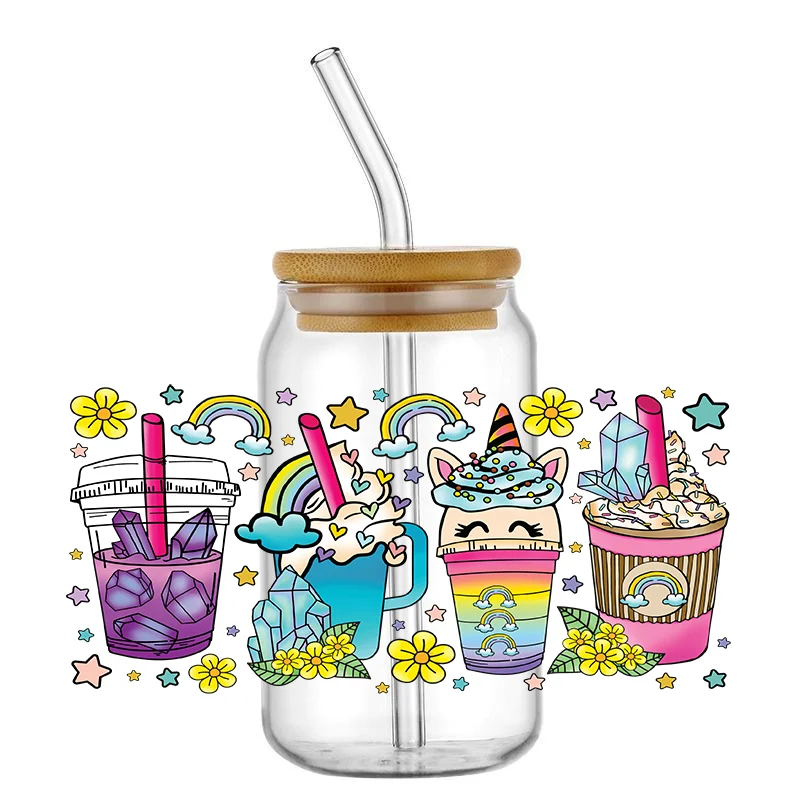 Coffee Cafecito Design 16oz UV DTF Wraps Transfer Sticker DIY For Libbey Glass Cup Waterproof Wrap Transfers Decals
Coffee Cafecito Design 16oz UV DTF Wraps Transfer Sticker DIY For Libbey Glass Cup Waterproof Wrap Transfers Decals