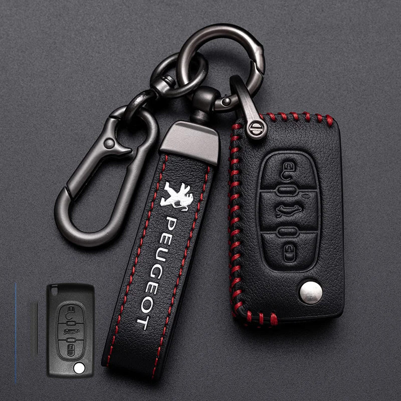 Leather Car Key Case Bag For Citroen C2 C3 C4 C5 C6 Xsara Berlingo For Peugeot 207 307 308 407 607 807 Auto Keychain Accessories
Leather Car Key Case Bag For Citroen C2 C3 C4 C5 C6 Xsara Berlingo For Peugeot 207 307 308 407 607 807 Auto Keychain Accessories