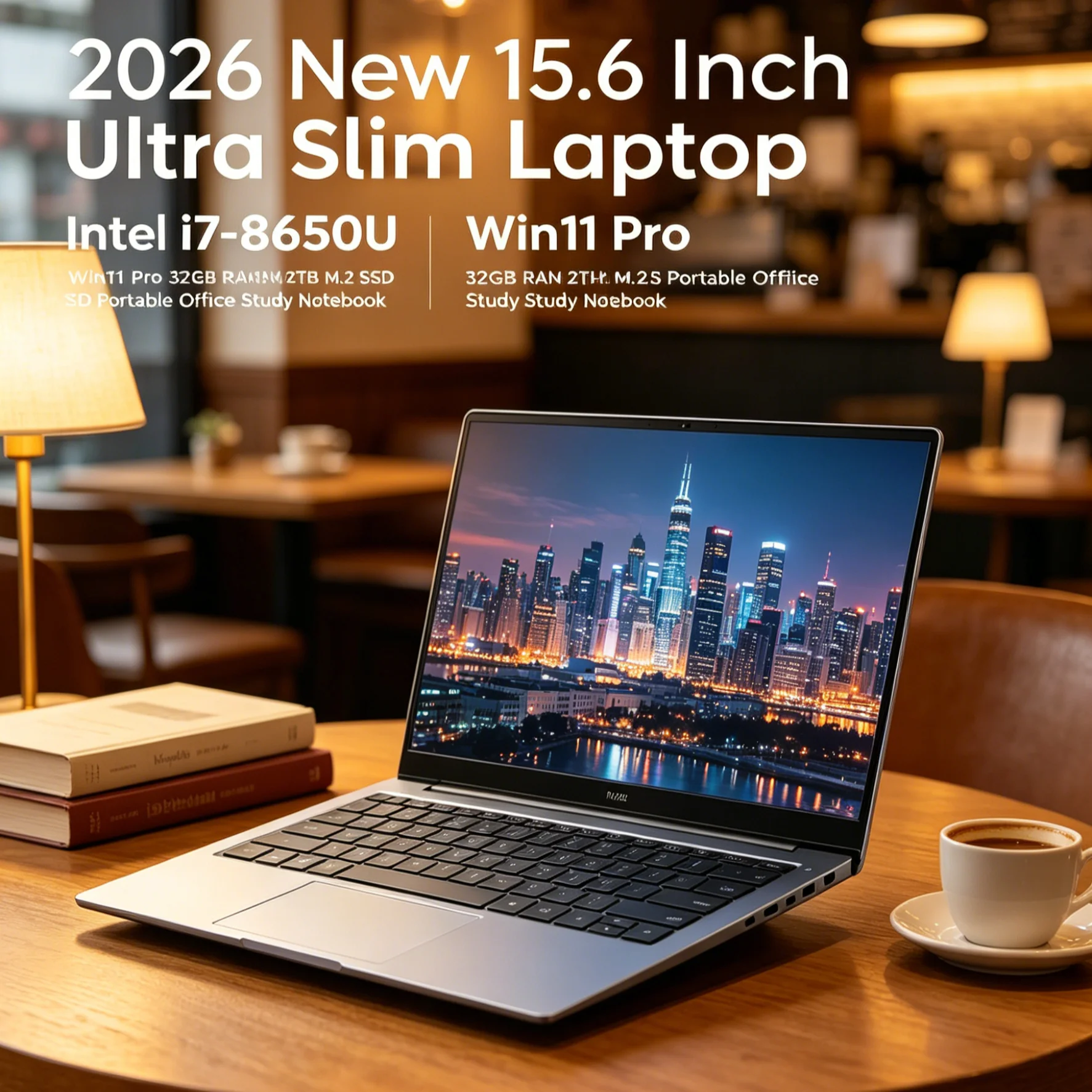 2026 New 15.6 Inch Ultra Slim Laptop Intel i7-8650U Win11 Pro 32GB RAM 2TB M.2 SSD Portable Office Study Notebook
2026 New 15.6 Inch Ultra Slim Laptop Intel i7-8650U Win11 Pro 32GB RAM 2TB M.2 SSD Portable Office Study Notebook