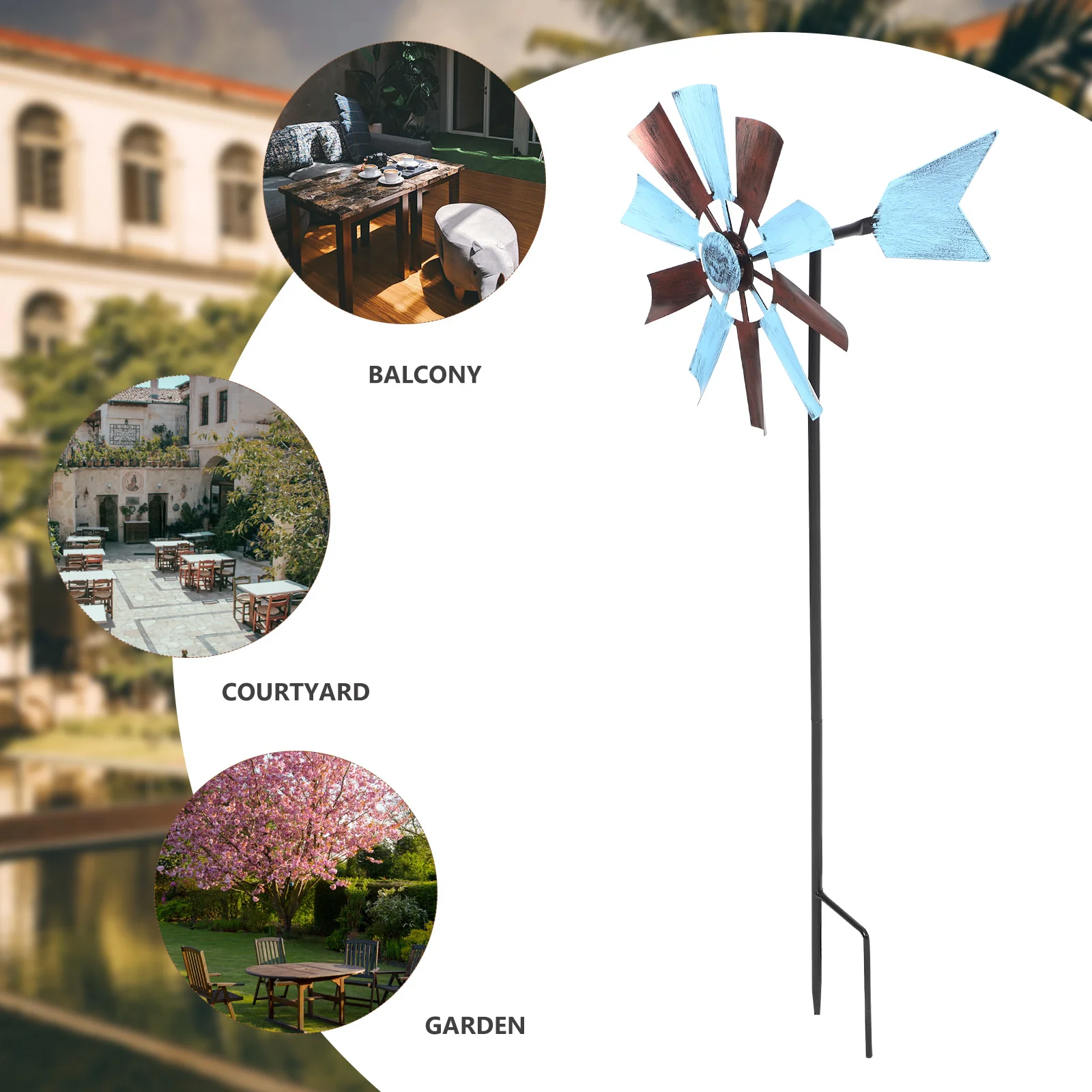 Large Rotating Windmill for Garden Decor - Sturdy Metal Wind Spinner Outdoor Yard Decoration Landscape Windmill Adornment
Large Rotating Windmill for Garden Decor - Sturdy Metal Wind Spinner Outdoor Yard Decoration Landscape Windmill Adornment