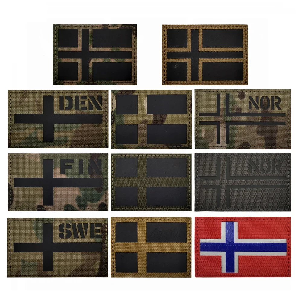 Flag Patch Finnish Norwegian Flag Cloth Night Reflective Hook & Loop Night Recognition Infrared Badge Patches Embroidery
Flag Patch Finnish Norwegian Flag Cloth Night Reflective Hook & Loop Night Recognition Infrared Badge Patches Embroidery
