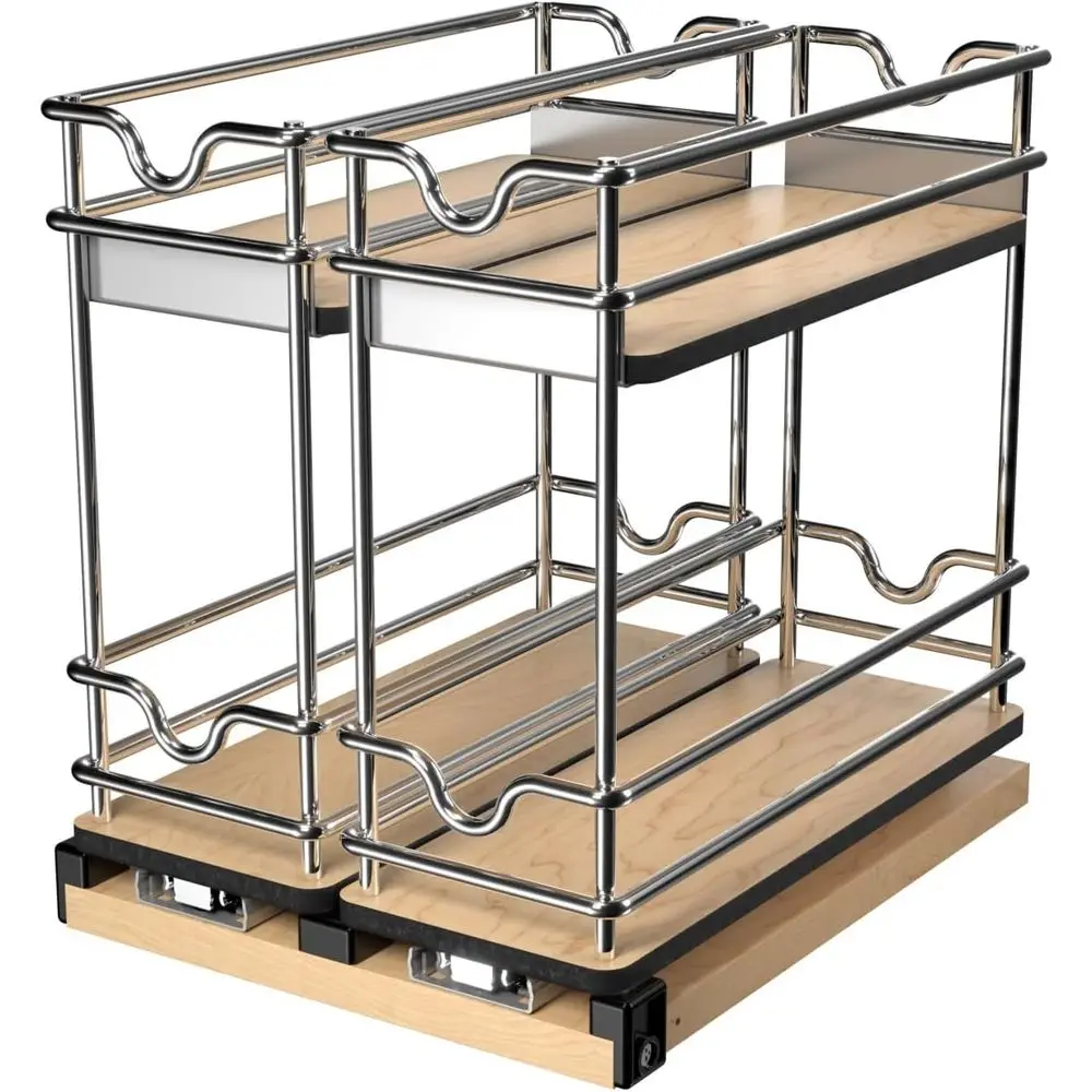 Double-Wide Pullout Kitchen Organizer for 9 Wall Cabinets with 2 Tiers, 5WU2-9W2-1
Double-Wide Pullout Kitchen Organizer for 9 Wall Cabinets with 2 Tiers, 5WU2-9W2-1