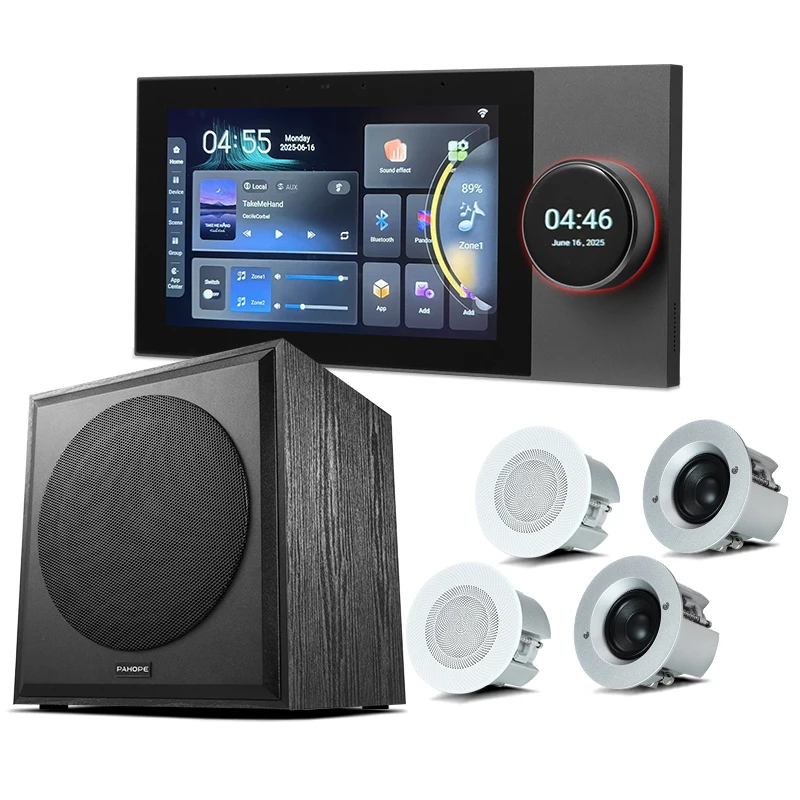 X 7-Inch Tuya Smart Home Background Music System 8*25W ceiling Super speaker Intelligent Central Control Panel Wall Amplifier
X 7-Inch Tuya Smart Home Background Music System 8*25W ceiling Super speaker Intelligent Central Control Panel Wall Amplifier