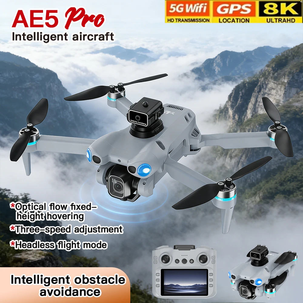 2026 AE5Pro RC Дрон 8K с двойной камерой HD Аэрофотосъемка Складной дрон с экраном Пульт дистанционного управления Квадрокоптер RC Мальчики Игрушки Подарки
2026 AE5Pro RC Дрон 8K с двойной камерой HD Аэрофотосъемка Складной дрон с экраном Пульт дистанционного управления Квадрокоптер RC Мальчики Игрушки Подарки
