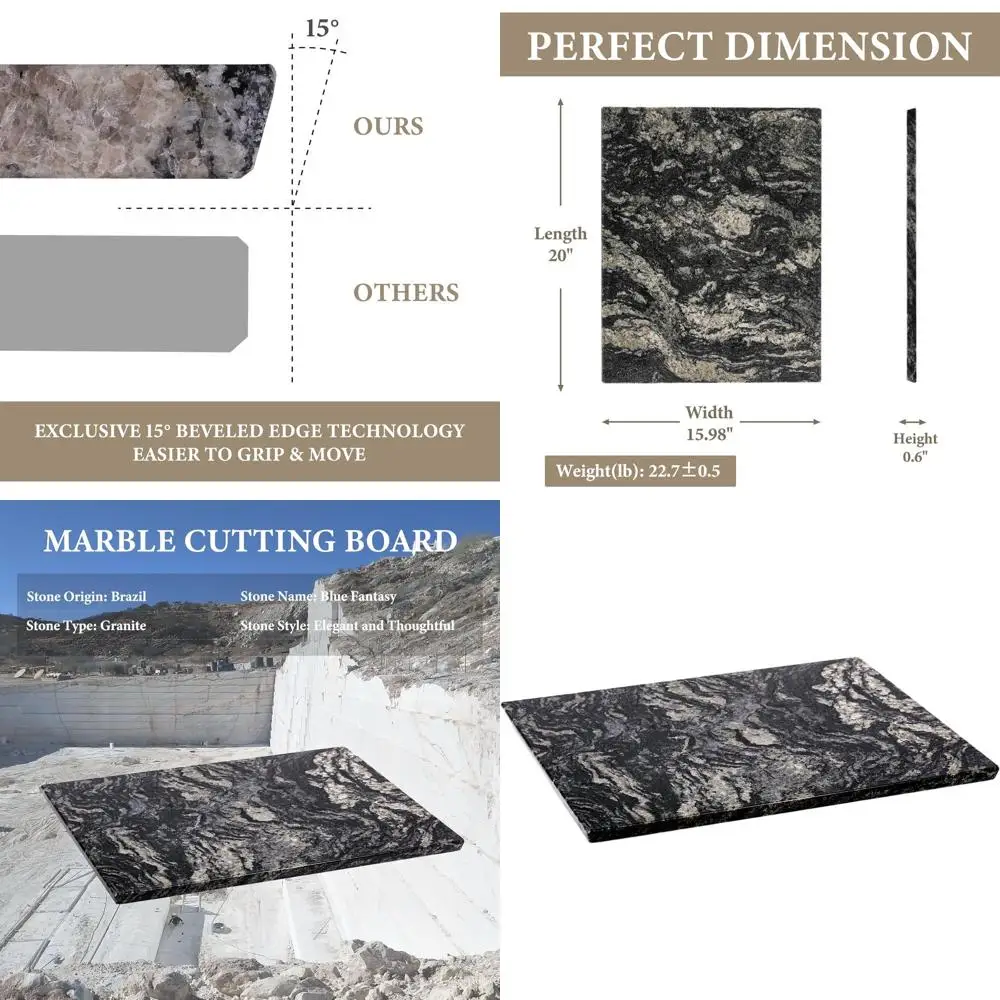 Большая разделочная доска из бразильского натурального мрамора 16x20 для кухни, сыра, мясных деликатесов или выпечки - идеальный подарок на свадьбу или новоселье
Большая разделочная доска из бразильского натурального мрамора 16x20 для кухни, сыра, мясных деликатесов или выпечки - идеальный подарок на свадьбу или новоселье