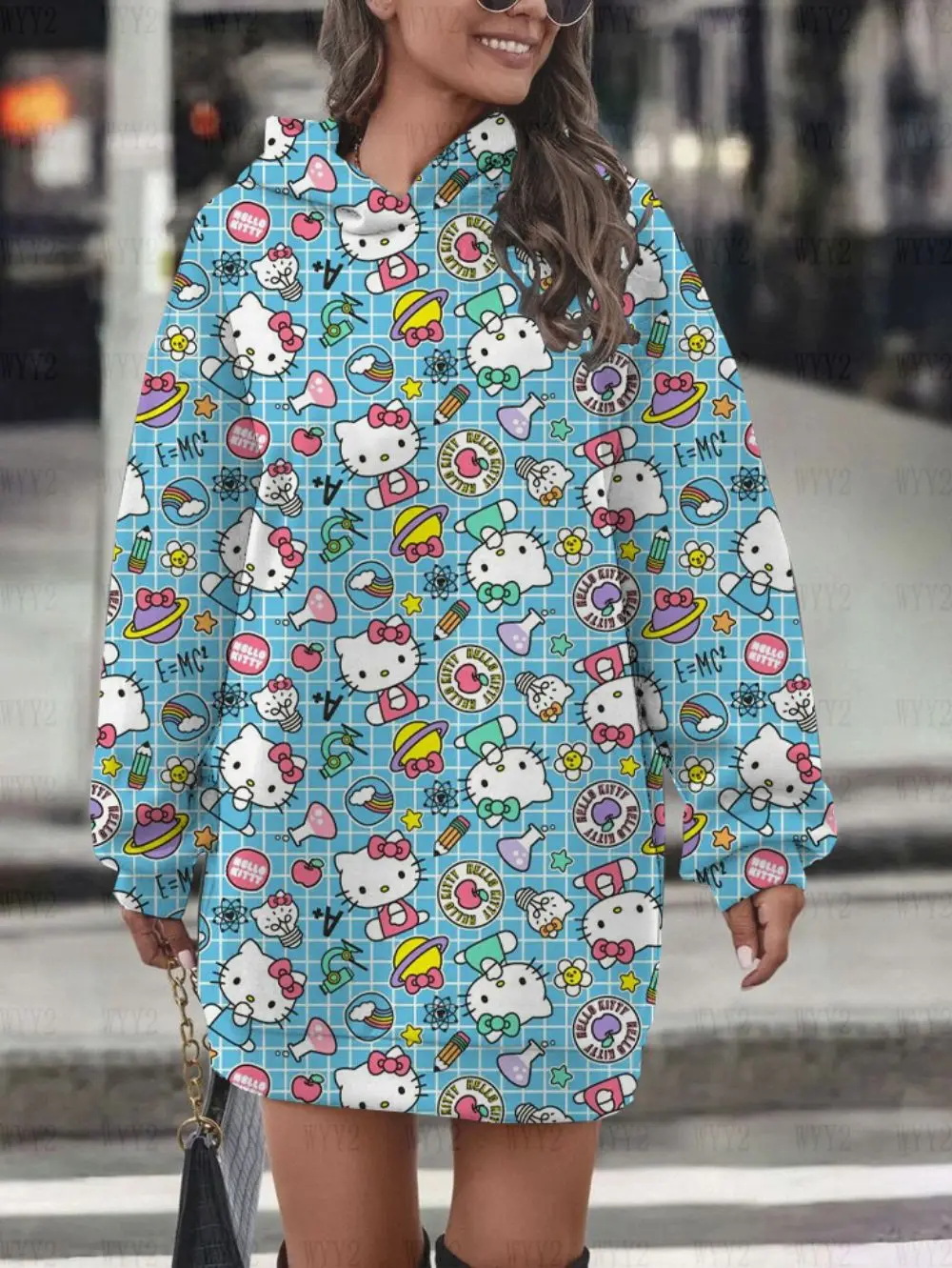 New Sanrio Series Printed Hello Kitty Pattern Women's Long Sleeve Autumn and Winter Hoodie Dress Casual Sportswear
New Sanrio Series Printed Hello Kitty Pattern Women's Long Sleeve Autumn and Winter Hoodie Dress Casual Sportswear
