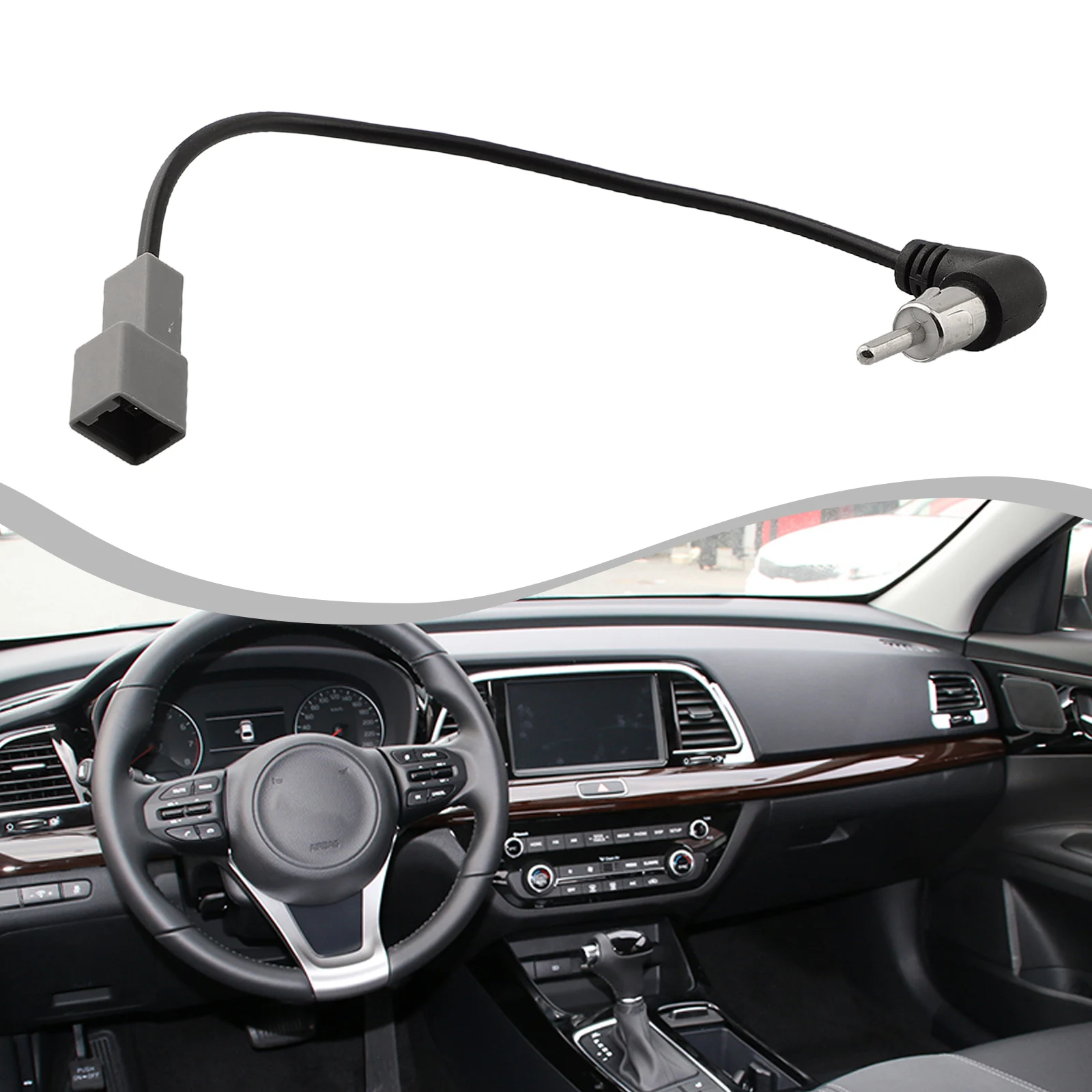 Non Deformation Plug And Play Connector Car Antenna Adapter FM Radio CD Wire Cable Car Antenna Adapter Package Content
Non Deformation Plug And Play Connector Car Antenna Adapter FM Radio CD Wire Cable Car Antenna Adapter Package Content