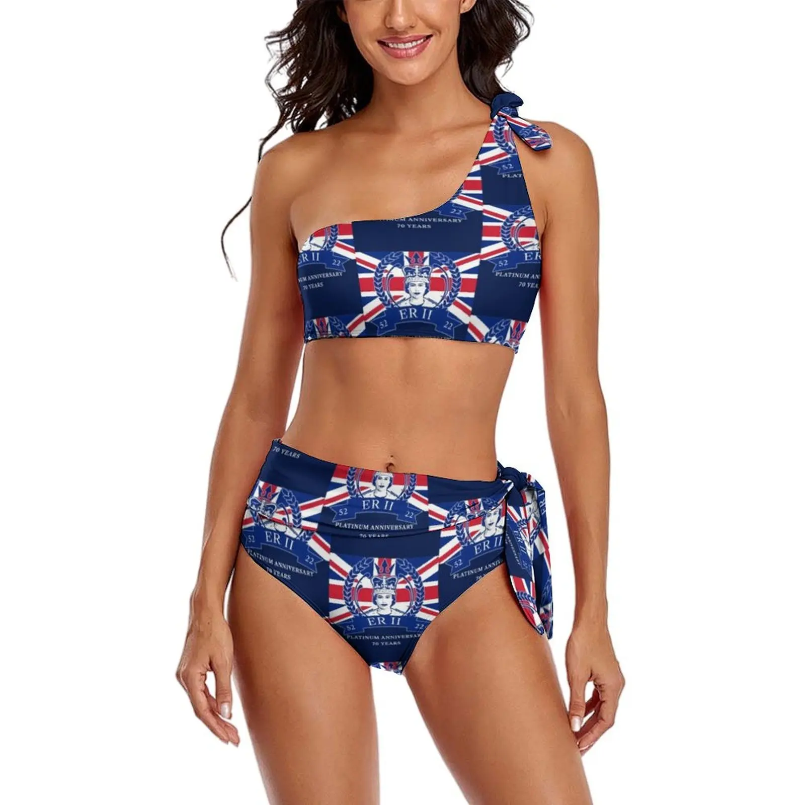 Queen Elizabeth II Bikini Swimsuit Jubilee 70 Years High Waist Swimwear Sexy Design Bikini Set Ladies Push Up Bathing Suit
Queen Elizabeth II Bikini Swimsuit Jubilee 70 Years High Waist Swimwear Sexy Design Bikini Set Ladies Push Up Bathing Suit