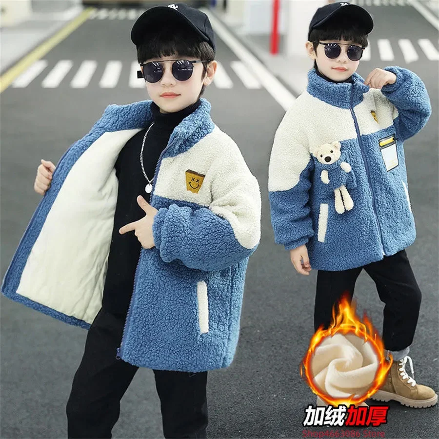 3-12 Year Winter Plus Fleece Warm Girls Boys Jacket Cotton Thick Hooded Coat for Boy Kids Withstand The Severe Cold Outerwear
3-12 Year Winter Plus Fleece Warm Girls Boys Jacket Cotton Thick Hooded Coat for Boy Kids Withstand The Severe Cold Outerwear