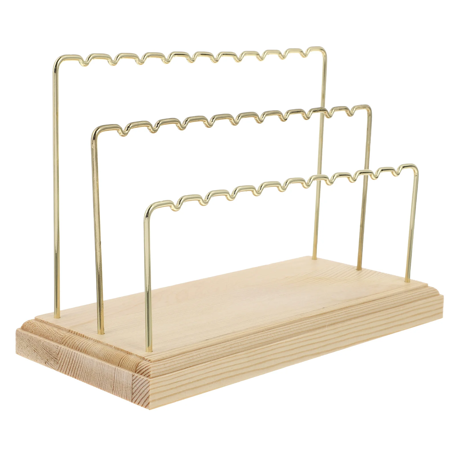 Earring Display Stand Wood Vertical Holder Jewelry Organizer Rack for Tabletop Safe Smooth Modern Design
Earring Display Stand Wood Vertical Holder Jewelry Organizer Rack for Tabletop Safe Smooth Modern Design
