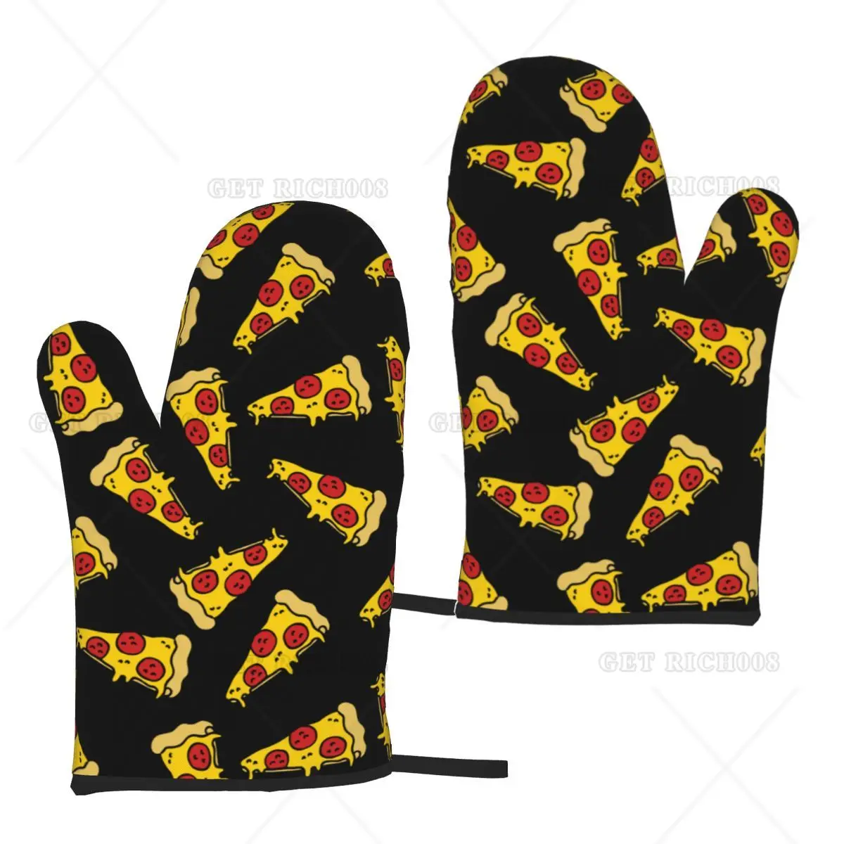 Pizza Heat Resistant Oven Mitt and Pot Holders 2 Piece Set Food Pattern Lining Non-Slip Kitchen BBQ Oven Gloves
Pizza Heat Resistant Oven Mitt and Pot Holders 2 Piece Set Food Pattern Lining Non-Slip Kitchen BBQ Oven Gloves