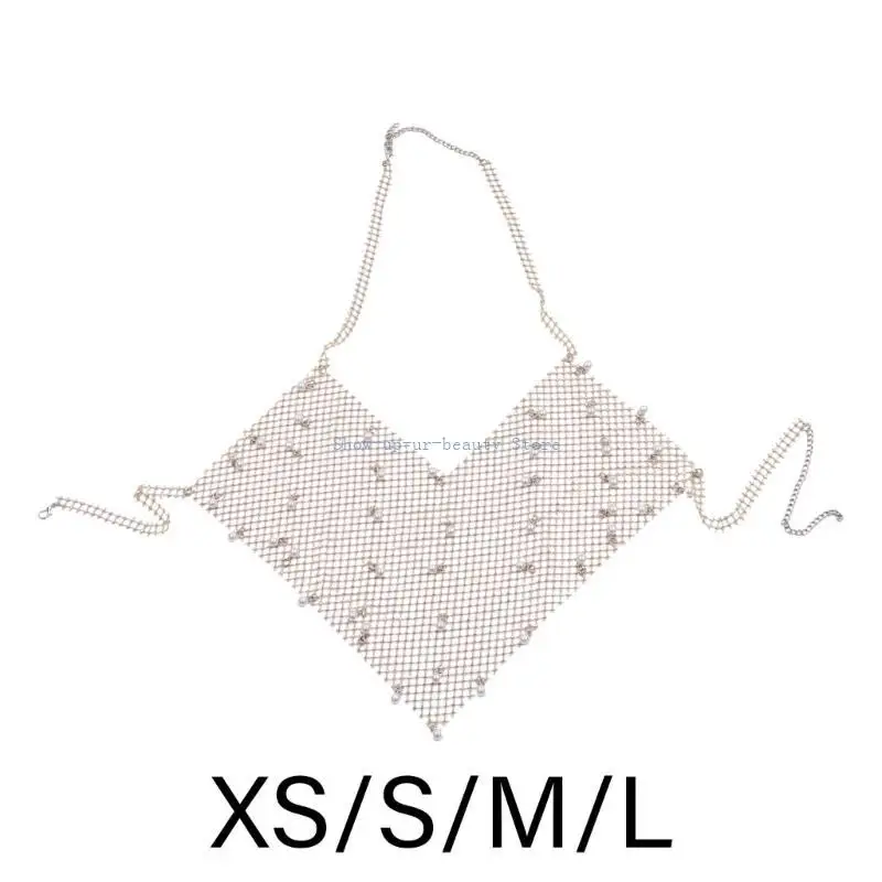R9JE Stylish Pearls Adorned Body Chain Breathable Materials Body Chain with Pearls Embellishment for Clubwear Parties
R9JE Stylish Pearls Adorned Body Chain Breathable Materials Body Chain with Pearls Embellishment for Clubwear Parties