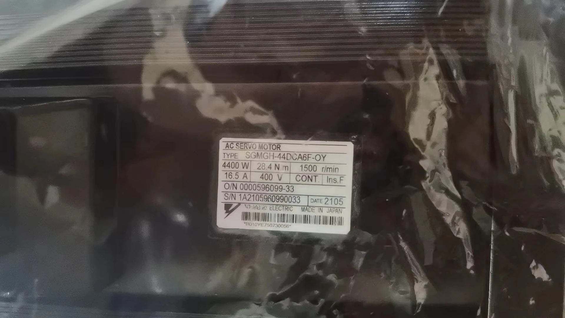 SGMGH-44DCA6F-OY Servo Motor Brand New — 1 Piece in Stock
SGMGH-44DCA6F-OY Servo Motor Brand New — 1 Piece in Stock