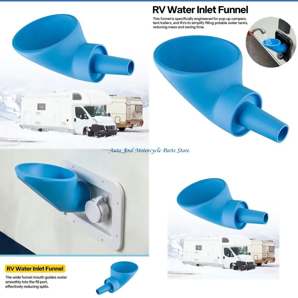 P9FD High Precisions RVs Liquid Funnel With Anti Spill Design For Hassle Refilling Multipurpose Funnel For Campers RVs