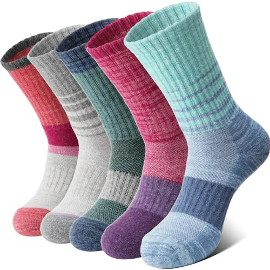 Anlisim Merino Wool Hiking Socks for Women Thermal Winter Warm Boot Work Cushion Socks 5 Pairs
Anlisim Merino Wool Hiking Socks for Women Thermal Winter Warm Boot Work Cushion Socks 5 Pairs
