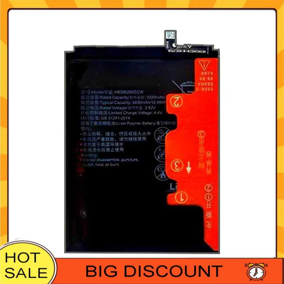 Battery HB396286ECW 3400Mah For Huawei Nova Lite 3 Honor 10 20 10I 20I P Smart 2019 2020 Pot-LX1 Enjoy 9S
Battery HB396286ECW 3400Mah For Huawei Nova Lite 3 Honor 10 20 10I 20I P Smart 2019 2020 Pot-LX1 Enjoy 9S