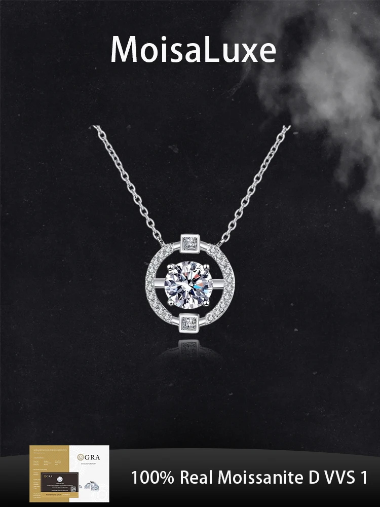 MoisaLuxe Official Store GRA Moissanite Plata Sterling 925 Silver Fashion Jewelry Women Ins Pendant Necklace For Women Gift
MoisaLuxe Official Store GRA Moissanite Plata Sterling 925 Silver Fashion Jewelry Women Ins Pendant Necklace For Women Gift