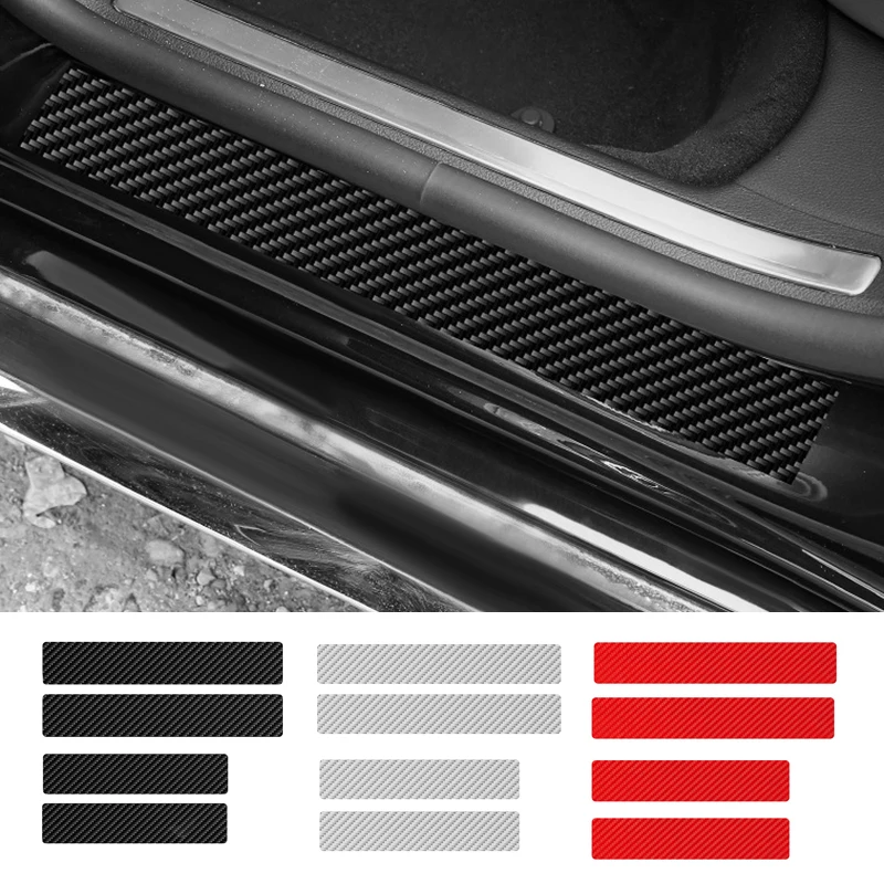 4PCS set PVC Carbon Fibre Threshold Protection Strip Universal Anti-scratch and Anti-collision Door Decorative Strip Sticker
4PCS set PVC Carbon Fibre Threshold Protection Strip Universal Anti-scratch and Anti-collision Door Decorative Strip Sticker