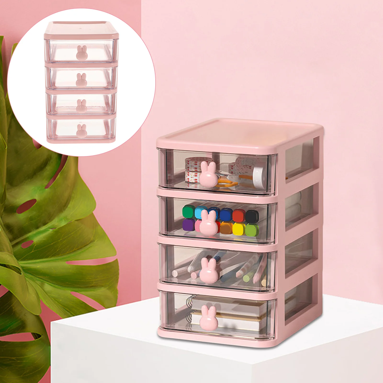 Storage Drawers Stationery Box Drawer-type Case Transparent Table Organizer 21x17cm Desktop Cabinet Pink with Office Container
Storage Drawers Stationery Box Drawer-type Case Transparent Table Organizer 21x17cm Desktop Cabinet Pink with Office Container
