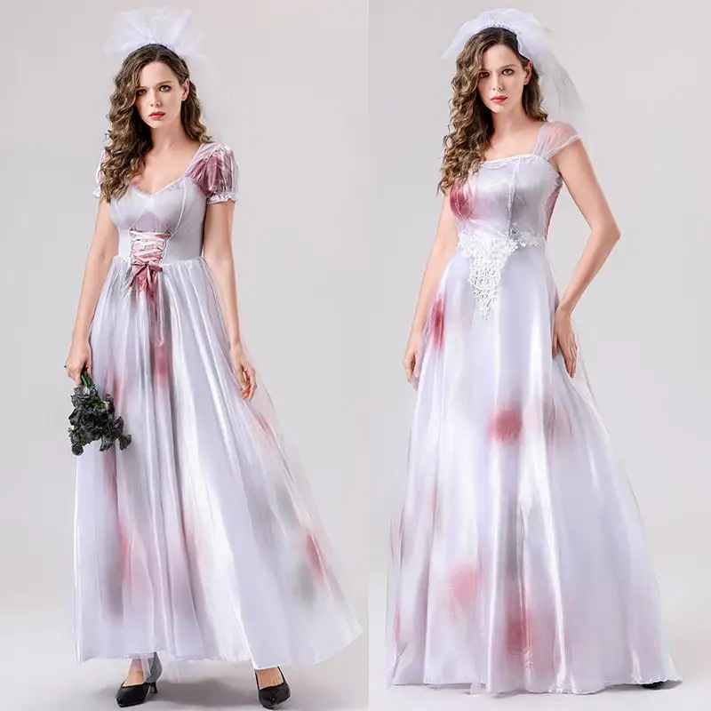Long Game Wedding Dress Halloween Costume Skirt Role-playing Performance Outfit Women's Traditional Ethnic Stage Costume
Long Game Wedding Dress Halloween Costume Skirt Role-playing Performance Outfit Women's Traditional Ethnic Stage Costume
