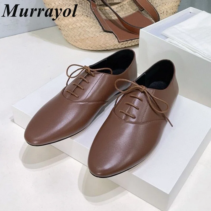 2025 New Genuine Leather Lace Up Single Shoes Women's Fur Solid Color Deep Mouth Flat Shoes Four Seasons Retro Walking Shoes
2025 New Genuine Leather Lace Up Single Shoes Women's Fur Solid Color Deep Mouth Flat Shoes Four Seasons Retro Walking Shoes